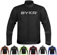 BYKR Mesh Motorcycle Jacket For Men Dual Sports Adventure Breathable Riding Protective Motorbike Jackets Enduro CE Armored