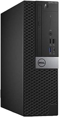 Dell 7050 SFF Desktop Intel i7-6700 UP to 4.00GHz 32GB DDR4 New 1TB NVMe SSD + 2TB HDD Built-in AX200 Wi-Fi 6 BT Dual Monitor Support Wireless Keyboard and Mouse Win10 Pro (Renewed)