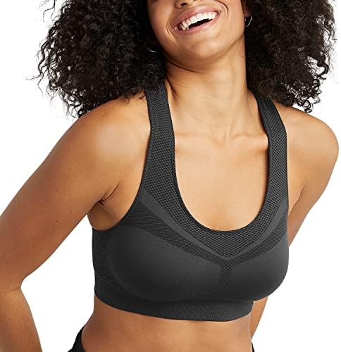 Champion Women’s Sports Bra, Infinity Racerback, Moderate Support, Seamless Sports Bra for Women