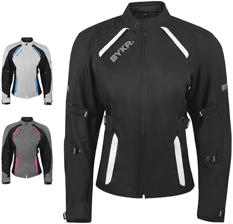 BYKR Womens Motorcycle Jacket For Women Ladies Motorsports Enduro Biker Adventure CE Armored Powersports Protective Jackets