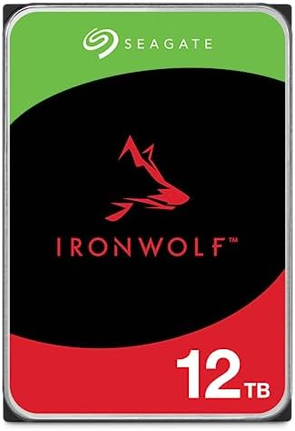 Seagate (Recertified) 12TB IronWolf NAS SATA Hard Drive 6Gb/s 256MB Cache 3.5-Inch Internal Hard Drive for NAS Servers, Personal Cloud Storage (ST12000VN0007)