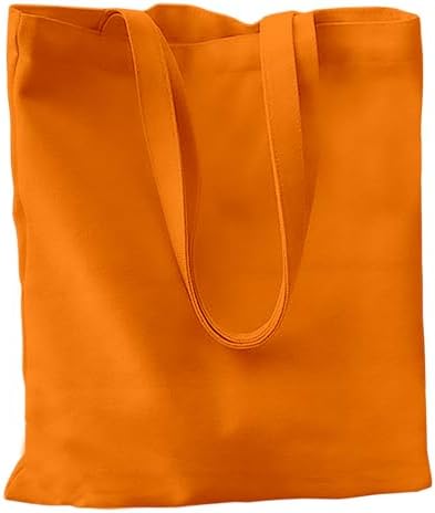 Economical Canvas Cotton Tote Bag, 6 | 8 Pack, Lightweight Reusable Grocery Shopping Cloth Bags, DIY, Advertising, Promotion