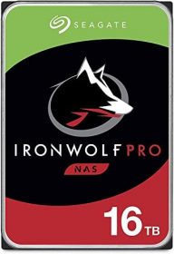 Seagate (Recertified IronWolf Pro 16TB NAS Internal Hard Drive HDD – CMR 3.5 Inch SATA 6Gb/s 7200 RPM 256MB Cache for RAID Network Attached Storage (ST16000NE000)
