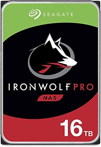 Seagate (Recertified IronWolf Pro 16TB NAS Internal Hard Drive HDD – CMR 3.5 Inch SATA 6Gb/s 7200 RPM 256MB Cache for RAID Network Attached Storage (ST16000NE000)