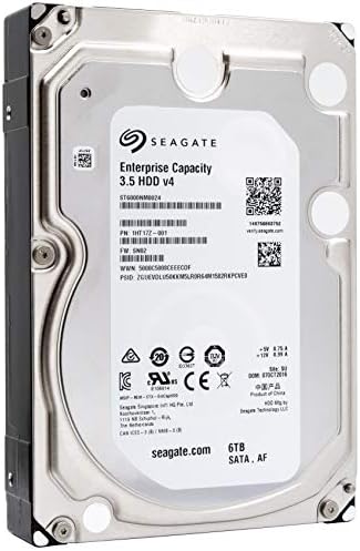 Seagate Enterprise Capacity 3.5 HDD 6TB 7200 RPM 512e SATA 6Gb/s 128MB-Cache 3.5-Inch Hard Disk Drive – ST6000NM0024 (Renewed)