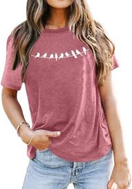 VVNTY Bird Shirts Women: Bird Lover T Shirt Nature Lover Gift Shirt Cute Animal Graphic Tee Tops