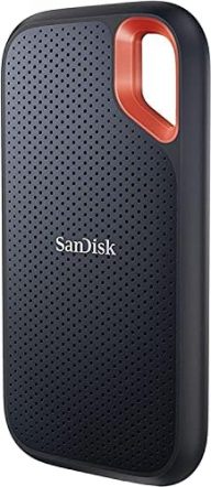 SanDisk 4TB Extreme Portable SSD – Up to 1050MB/s, USB-C, USB 3.2 Gen 2, IP65 Water and Dust Resistance, Updated Firmware – External Solid State Drive – SDSSDE61-4T00-G25