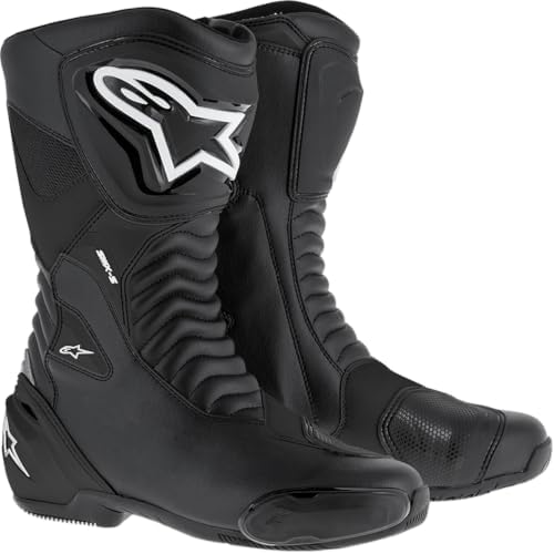Alpinestars SMX-S Motorcycle Boots, CE-Certified Sport Riding Footwear, Lightweight & Durable Protective Gear